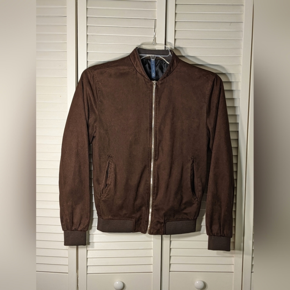 Zara Suede Bomber Jacket